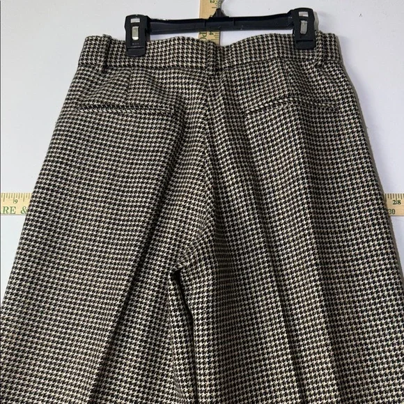 FENDI - Men's Houndstooth Pants in Black and White/Tan Size 40 or W28”/L33”